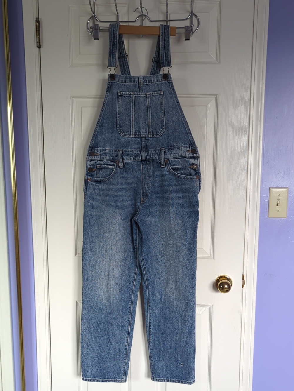 Classic Blue Denim Overalls -100% Cotton